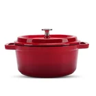 ceramic coating cast iron cookware set non stick enamel casserole hot pot soup stew stock cooking dutch oven