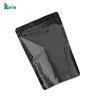 Logo Matte Black Aluminum Foil Plastic Light Proof Gift Mylar Zipper Packaging Poly Bags