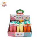 Fan Fan Pen New Design Promotional Cartoon Toy Carrot Shape Fan Ball Pen For Kids