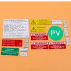 High Quality Solar System Customized PV ABS Warning Label Kits