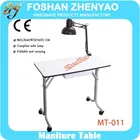 hot-sale durable MT-011 nail table with lamp for beauty salon