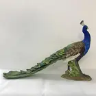 Resin Bird crafts and Polyresin peacock figurines statue gift home decor