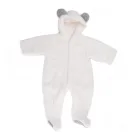 2019 new cartoon animal design plush faux fur coral fleece new born baby hooded rompers baby clothes 0-3 months