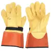 Deliwear High Voltage goatkin Leather lineman Electrical Glove for Utility Work Linemen Electricians