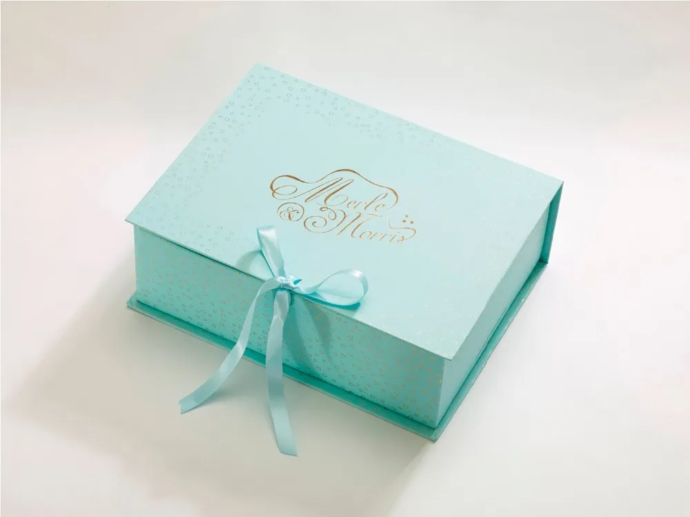 high end custom cardboard paper gift box for wedding bridemaid