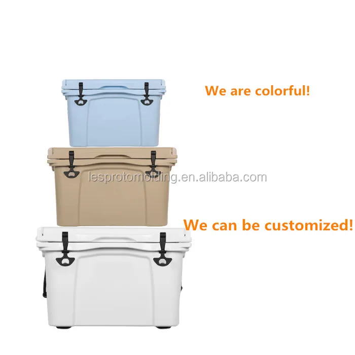 Rotomolded insulated plastic medical cooler box