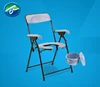 Hot sale Elderly Disabled steel folding commode bath chair with cheap price