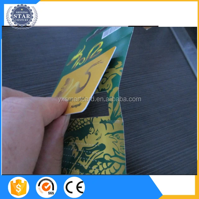 pre-printed generic paper folded gift card holder