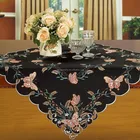 table cover with embroidery and cutwork 36x36"squiare
