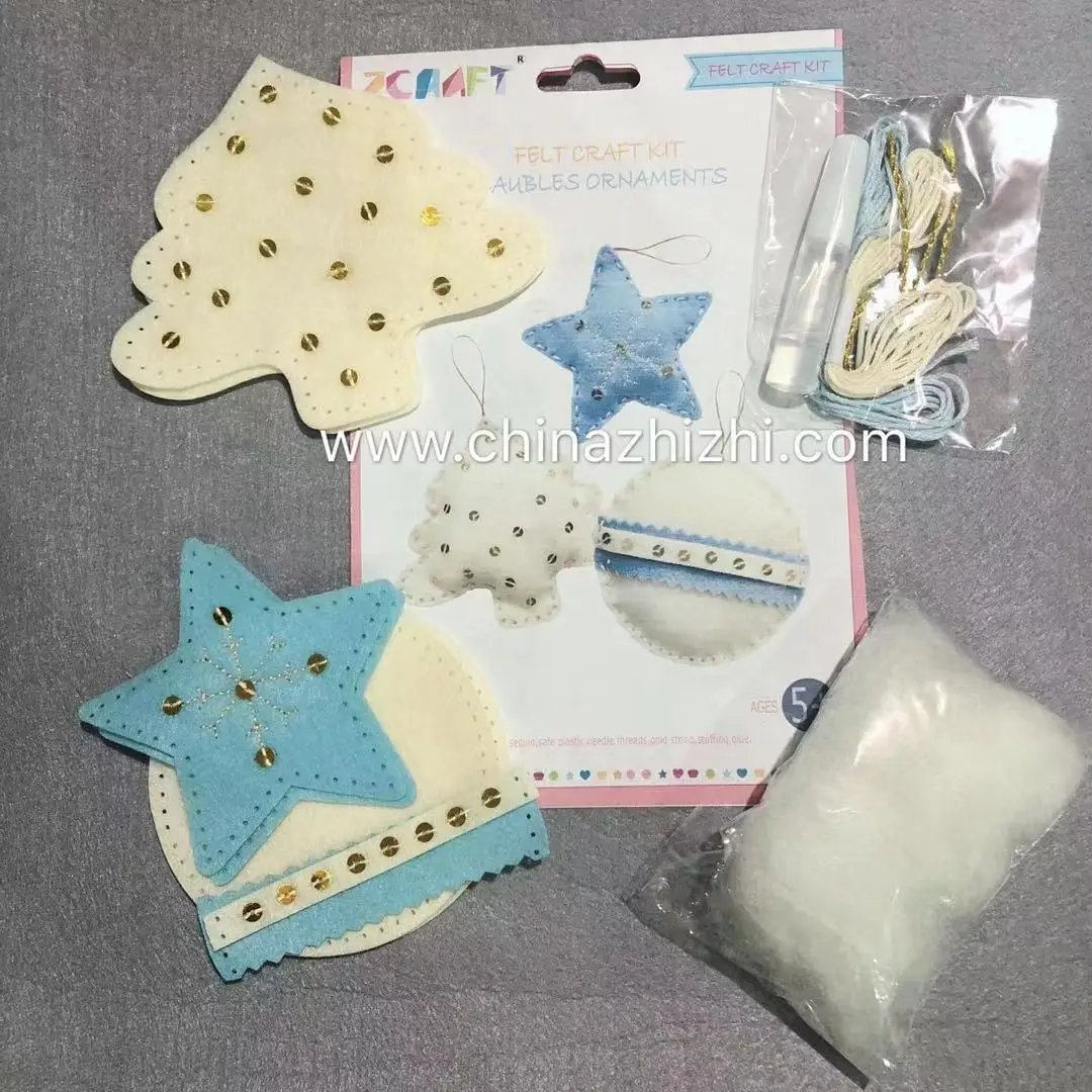 2020 handmade 3pcs felt sewing diy craft kit felt doll for