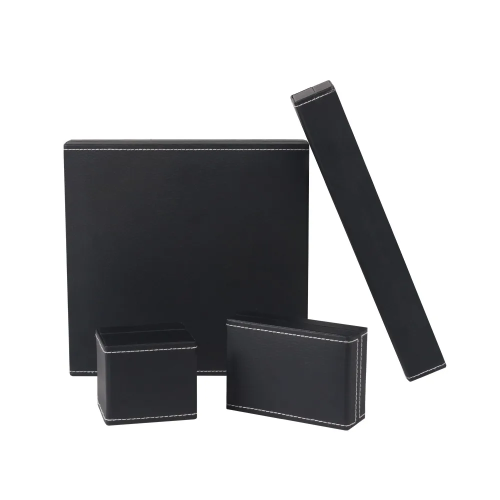 wholesale high quality luxury black pu leather