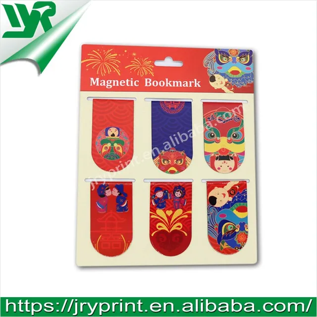 jry custom handmade folding magnetic gift bookmark for wedding
