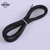 Chinese factory Black woven fabric power cord, cotton knitting fabric power cord