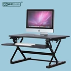 Good Quality Gas Spring Portable Lower and Higher Stand Up Computer Desk Adjustable