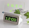 Message board alarm clock /LED electronic clock large screen romantic fluorescent lazy mute alarm clock