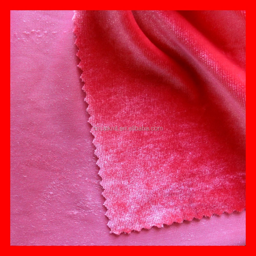 knitting velour fabrics