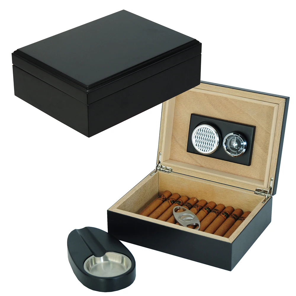 cutter wooden cigar ashtray humidor cigar accessories gift set