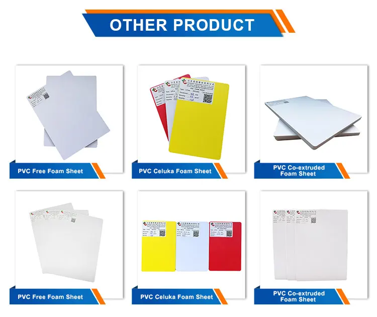 High Hardness Rigid Surface Pvc Co-extruded Foam Sheets