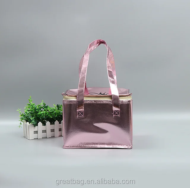 metallic cooler bag