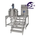 factory price high quality shampoo cosmetic lotion liquid mixer mixing tank vacuum homogenizing emulsifying machine