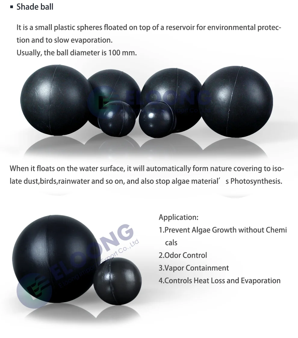 Hdpe Polyethylene 100mm 4 Inch Floating Ball Large Black Hollow Plastic