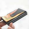 Credit Card Holder Case Mens Minimalist Rfid Blocking Slim Carbon Fiber Wallet with Money Clip