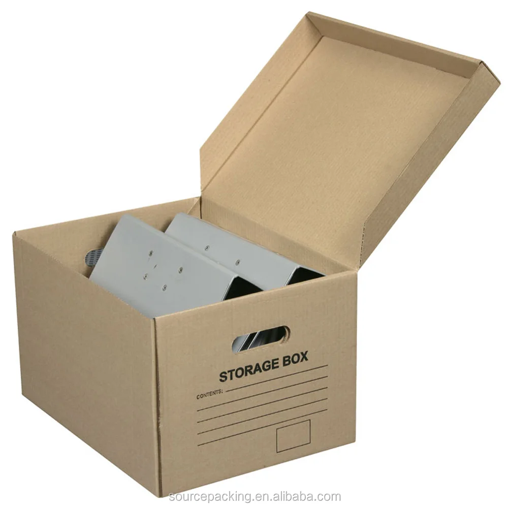 Double Wall Folding Corrugated Cardboard File Storage Box Buy Folding