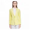 2018 women 2 piece suits yellow tailored /shirts for men 100% cotton