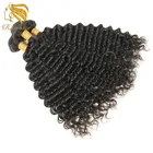 Malaysian Human Hair 9A Deep Curly Bundle Hair Extension, 4 Bundles Brazilian Angel Trio Body Wave Bundles