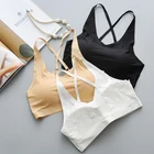 beautiful ice silk seamless chest wrap sexy bra wild strap chest pad wrapped chest tube top