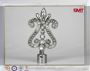 High Quantity Fancy Window Curtain Finials Decorative Crown