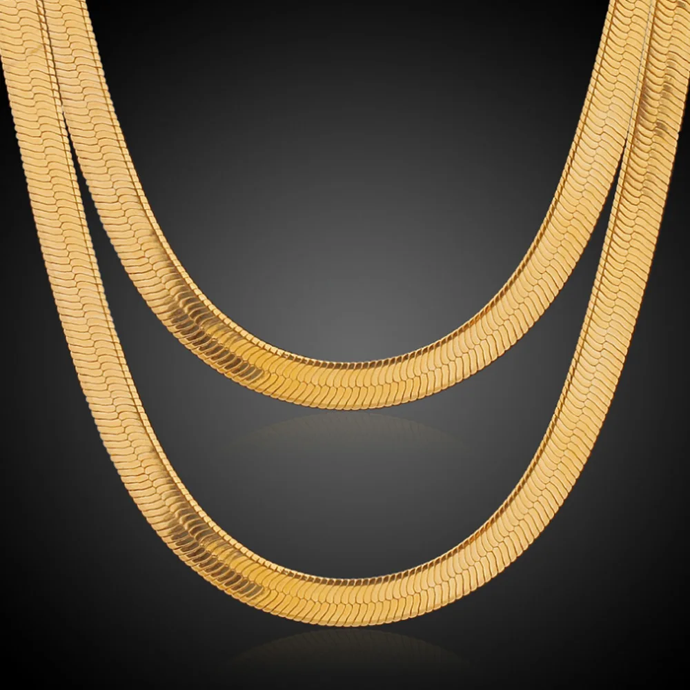 Olivia Latest 18k Gold Chains 3mm Blade 