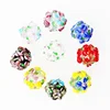 14x17mm Handmade Crystal Lampwork Glass Flower Rondelle Loose Beads for DIY Jewellery Making