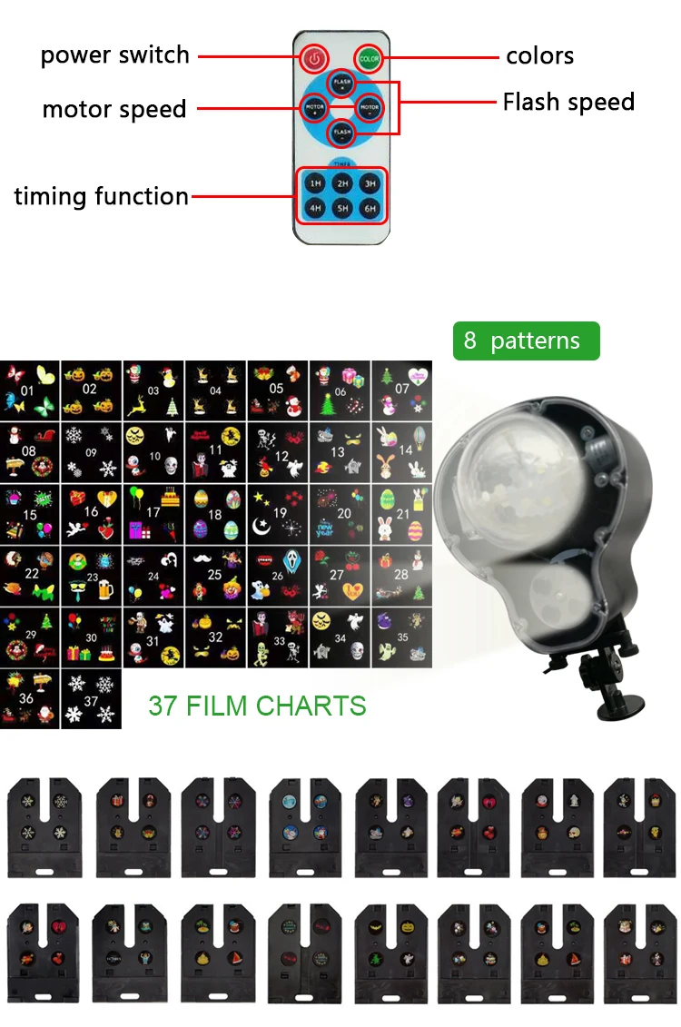 LED two in one  dynamic projection new product for home decoration,party,office,hotel,with remote control