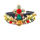 2019 show cross party women vintage wedding jewelry bridal rhinestone crystal baroque hair band