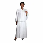 Church religious hopeful pure plain cotton baptismal robe