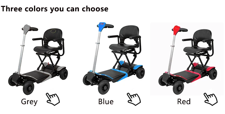 Direct Selling Mini four Wheels Lightweight Electric Folding Mobility Scooter for Elderly