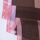 Long horse pattern ladies silk feeling animal print scarf plain satin shawl long stoles