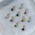 925 Sterling Silver Pendant Silver Name Necklace 925 Sterling Silver Rainbow Color Zircon Zodiac Fashion Pendant Necklace