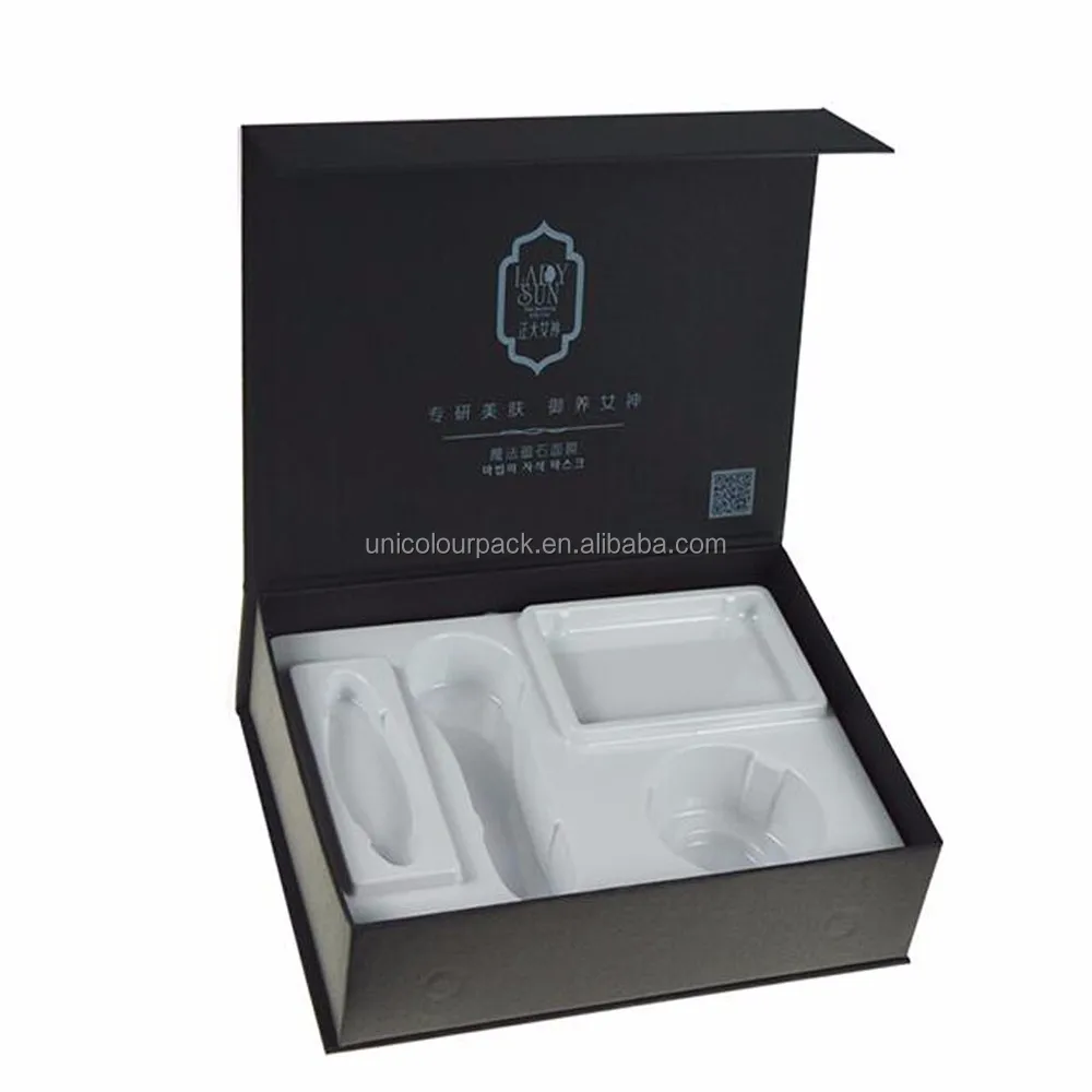 book shape cardboard gift set cream packaging cosmetic box with