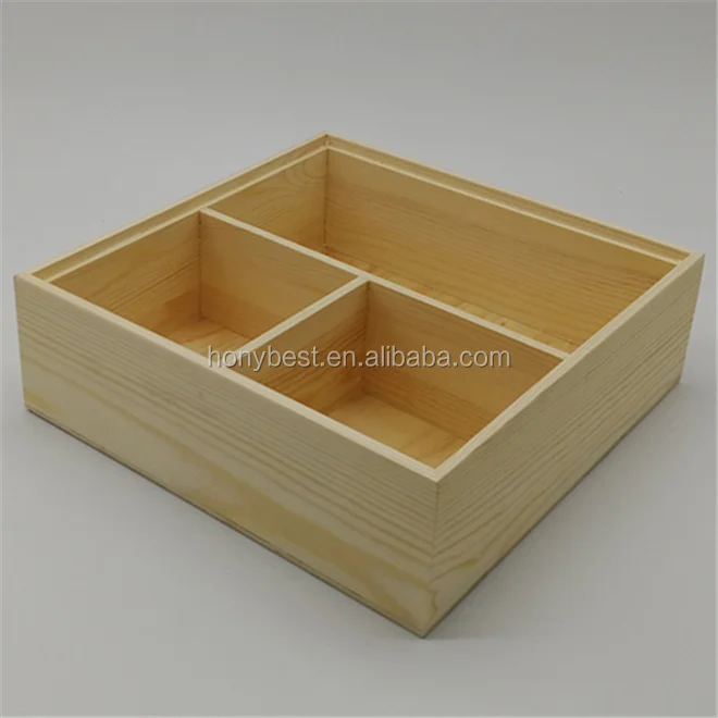 classic pine chocolate gift box wood candy favor