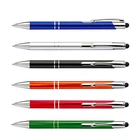 Wholesale custom engraving/printing logo touch pen aluminum stylus ball pen