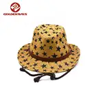 goldenway unisex solid fedora hat for women straw cap toper bucket fashion hat