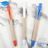 Promotional Eco-friendly paper ball pen factory recycled pen making machine banner pen