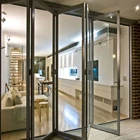 Australia product impact resistant exterior aluminum glass sliding folding doors puertas