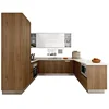 china factory new arrival natural wood Laminate modern kitchen cabinet