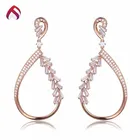 Safety pin earrings full pave with zirconia stones new brand jewelry earrings