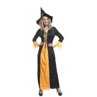 New hot sale Carnival Cosplay Halloween adult Gorgeous Horror Witch Dress for woman Party Costume