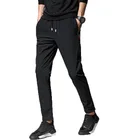 hot selling skinny fashion custom long fit casual nylon track pants men