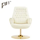 white leather swivel chair office chair without wheel supplies